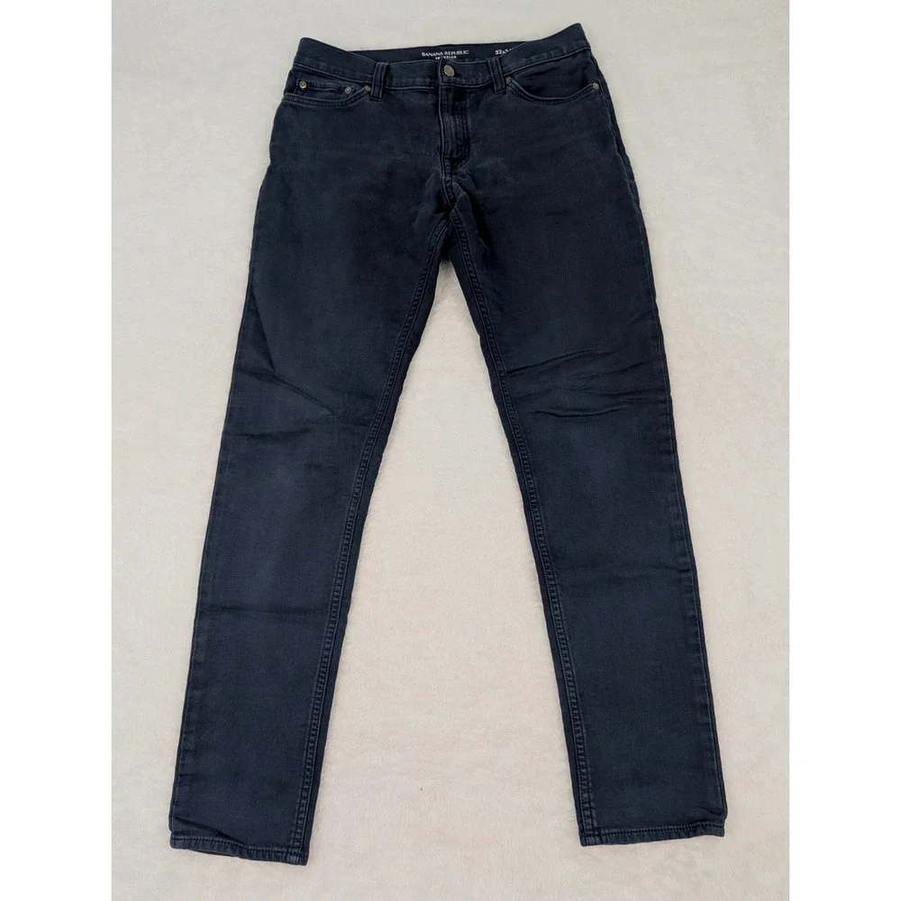 Banana Republic Traveler‎ Jeans Mens 32X34(32x32) Blue Skinny Fit Pants Stretch